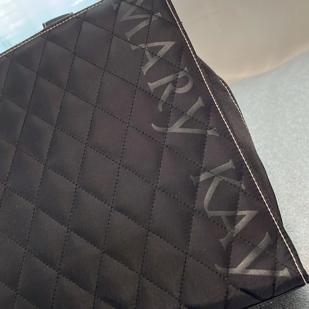 Mary Kay Quilted Tote Bag Zipper Consultant Shoulder Black